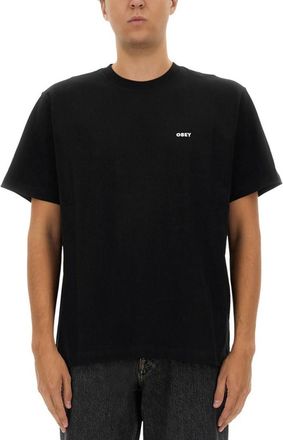 Obey Black Logo Crew Neck T-Shirt
