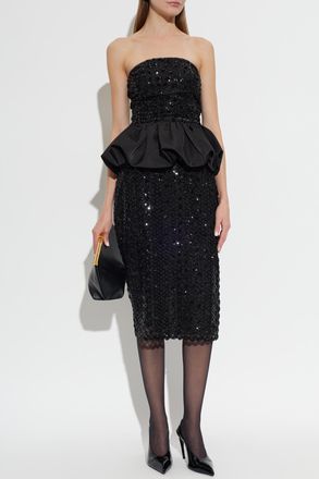 Rotate Sequin Skirt, Womens, Black