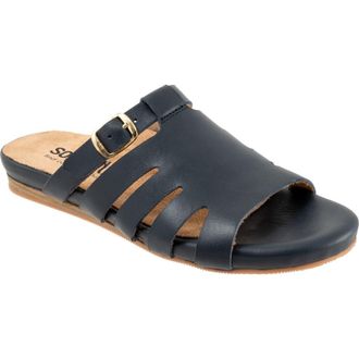 Softwalk Carolina Slide Sandal in Navy at Nordstrom, Size 10.5