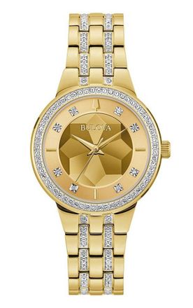Bulova Phantom WoMens Gold Watch 97L176 material_Stainless_Steel - One Size