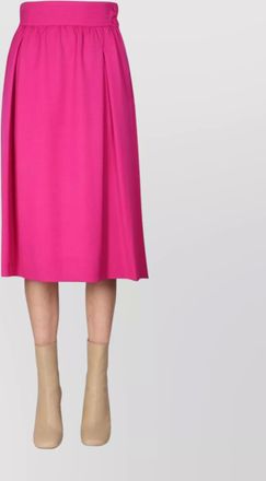 Moschino virgin wool flared midi skirt