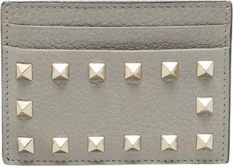 Valentino Pre-owned Wallets, female, Gray, Size: ONE SIZE Pre-owned Card Holder