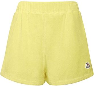 Moncler Badstof shorts met logopatch
