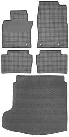 OEM Mazda 3 Iv (bp) Sed&aacute;n Desde 03.2019 Set - Alfombrillas De Goma Para Coche + Alfombrilla Para Maletero