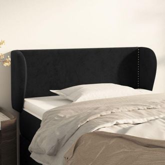vidaXL Cabecero De Terciopelo Negro 93x23x78/88 Cm Vidaxl