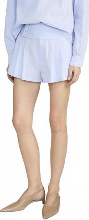 Frame Denim Striped Harbor Shorts In Venice Blue Multi
