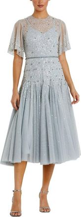 Mac Duggal Flounce Midi Dress