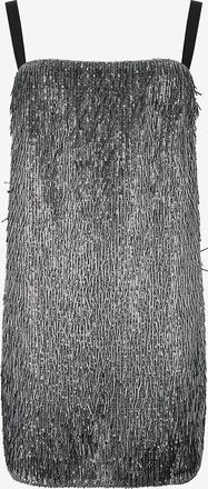 Dolce & Gabbana Kurzes Kleid aus besticktem T&uuml;ll mit Carr&eacute;ausschnitt