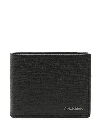 Calvin Klein Leren portemonnee - Zwart