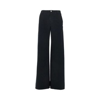 Emporio Armani Cotton Drill J2H Broek - Dames - Broeken - Zwart - Maat: 4XS Katoen