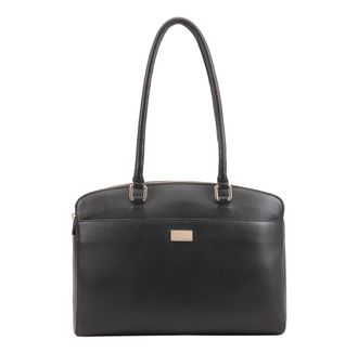 Paul Costelloe Womens Marina Leather Shoulder Bag - Black
