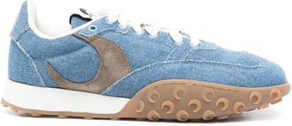 Marine Serre Ms Rise sneakers - women - Leather - 36 - Blue