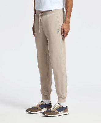 Psycho Bunny Mens Levy Essential Fleece Sweatpant 074 STONE / XXXL