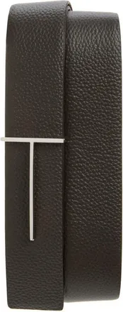 Tom Ford Reversible Slim T Soft Grain Leather Belt in Enb Brown/black at Nordstrom, Size 105