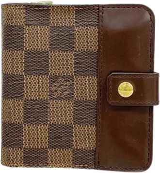 Louis Vuitton Pre-owned Vintage Bi-fold Portemonnee - Dames - Vintage Accessoires - Bruin - ONE Size - Vintage