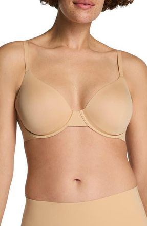 Spanx Lightly Lined Underwire T-Shirt Bra in Honey at Nordstrom, Size 36Ddd