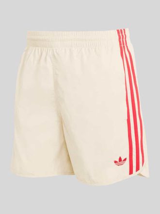adidas Originals Regular Fit Trainingsshorts mit Logo Stitching in Beige, Gr&ouml;&szlig;e XXL