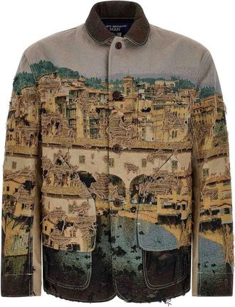 Junya Watanabe Jacquard square jacket