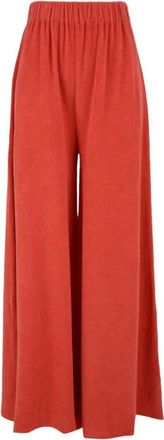 Douuod Rode Cono 05 Dd 05 Coral Broek - Dames - Wijde Broeken - Rood - M - Broeken