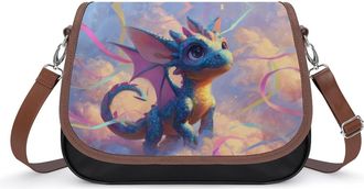 Generic Cute Dragon Fashion Womens Crossbody Bags Novelty Handbag Shoulder Bag Purse