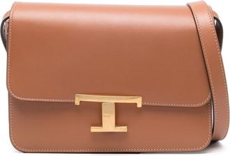 Tod's T Timeless shoulder bag - women - Calf Leather - One Size - Brown