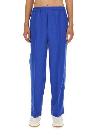 Gucci Crossover Wool-Mohair Trousers - Blue