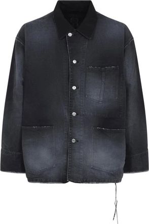 MASTERMIND WORLD Mw 26Se 1Bl 003006 Utility Jacket - Heren - Spijkerjassen - Zwart - L - Katoen - Jassen