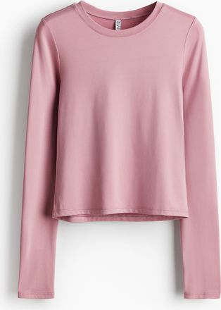 H&M Langarmshirt aus Mikrofaser - Pink