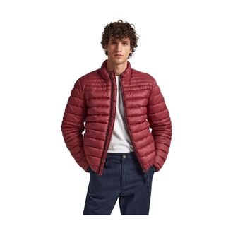 Pepe Jeans London Down Jassen - Heren - Gewatteerde jassen - Rood - L - Nylon - Jassen