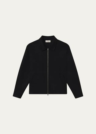 Frame Denim Mens Double-Faced Wool Full-Zip Overshirt