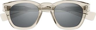 Saint Laurent SL 746 Panthos Zonnebril - Heren - Zonnebrillen - Beige - 48 MM - Accessoires