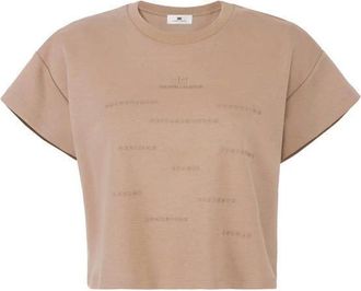 Elisabetta Franchi Dames, Tops, Beige, Maat: M Jersey
