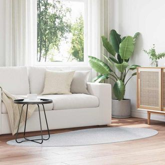 vidaXL Rug Folding Grey 100 x 200 cm Polyester Vidaxl