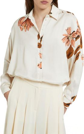 ottod'Ame Viscose T-Shirt in Ecru at Nordstrom, Size 38