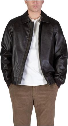 Guess Jassen, Heren, Bruin, XL, Polyester, Aviator Jacket