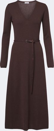Brunello Cucinelli Monili belted cotton midi dress
