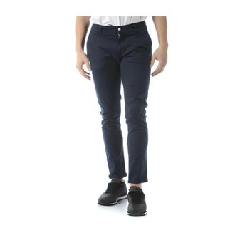 Daniele Alessandrini Heren, Broeken, Blauw, Maat: W28 Katoen