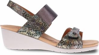 Revere Comfort Shoes Womens Tahiti Sandal In Peacock Python