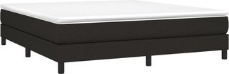 vidaXL Cama Sin Colch&oacute;n Tela Negro 160x200 Cm Vidaxl