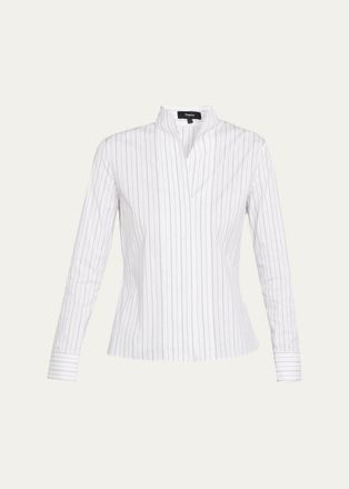 Theory Pinstriped Tailored Shirt
