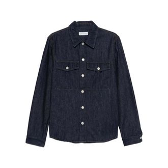 Dries Van Noten Denim Jackets, male, Blue, Size: XL Shirt