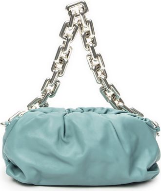 Bottega Veneta Pre-owned Womens Chain Pouch Shoulder Bag - Blue - One Size