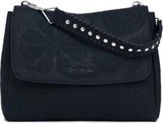 Desigual Faux Leather Convertible Top Handle Bag in Black at Nordstrom