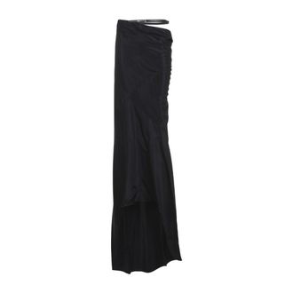 Tom Ford Flowing Silk Maxi Skirt With Ruched Design