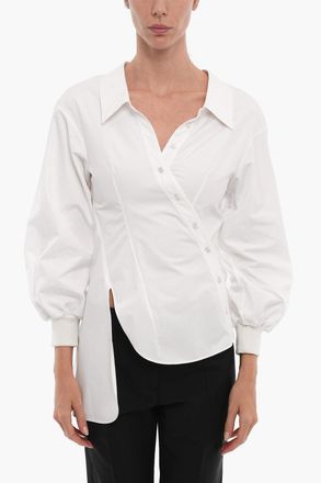 Alexander McQueen Camicia A Maniche Lunghe Twisted Alexander McQueen