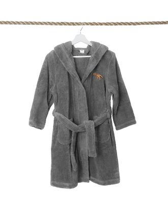 Linum Home Textiles Kids Super Plush Double Brushed Hooded Bathrobe