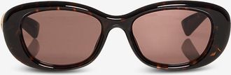 Gucci Runde Acetat-Sonnenbrille Oval