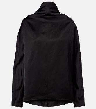 Toteme Draped satin blouse
