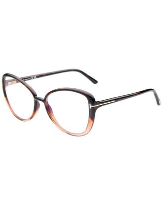 Tom Ford Womens Ft5907-B Blue Block 55Mm Optical Frames