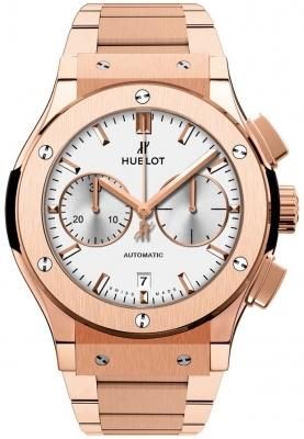 Hublot Classic Fusion Silver Dial Automatic Mens Chronograph Watch 521.OX.2611.OX
